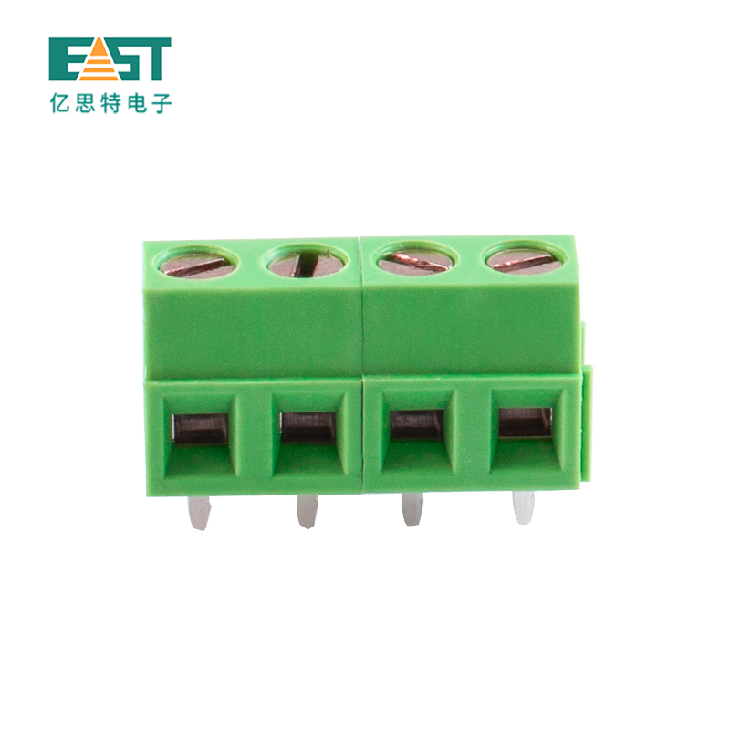 MX127-5.0 5.08 Terminal block green brass block vertical
