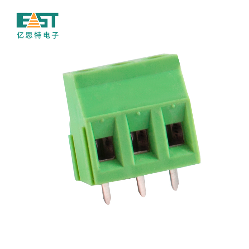 MX128S-5.0 5.08 Euro terminal block green color brass